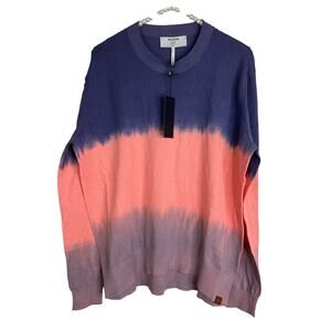 One Teaspoon Horizon Unisex Dip Dyed Coloring Knit Light Weight Sweater SZ Med